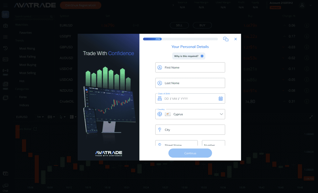 AvaTrade - How to Open Trading Account