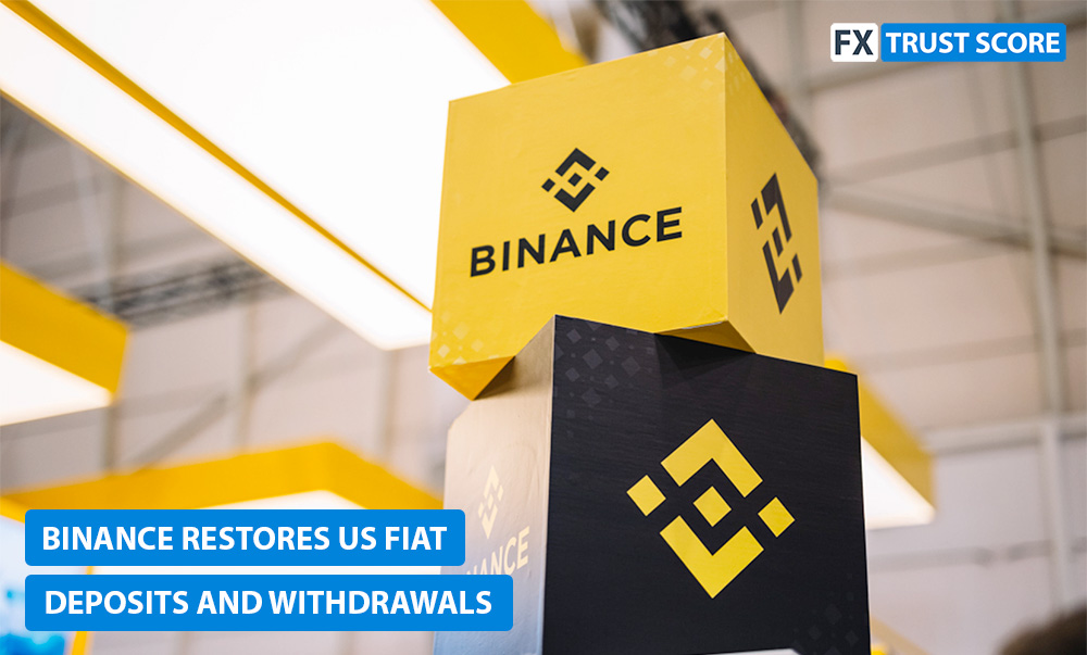 Binance Restores US Fiat Deposits and Withdrawals